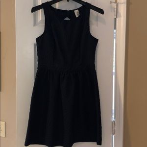 Francesca’s Navy Blue Dress with Cutout Back